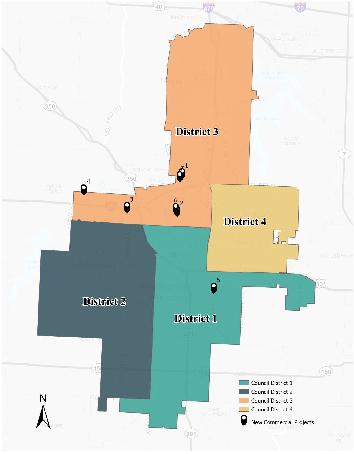 Quarter 1 2025 Commercial Development Activity Map